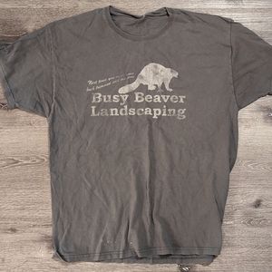 Busy beaver t shirt size xl